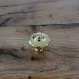 Polished brass furniture knobs