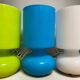 Lot of 4 assorted colors Scandinavian table lamps