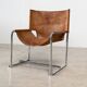 Fauteuil simple en cuir italien