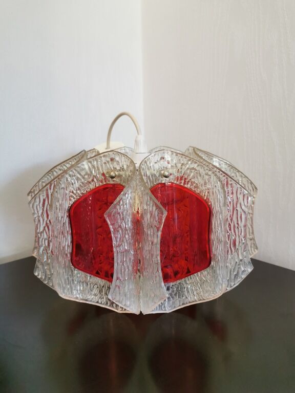 Vintage plastic pendant lamp