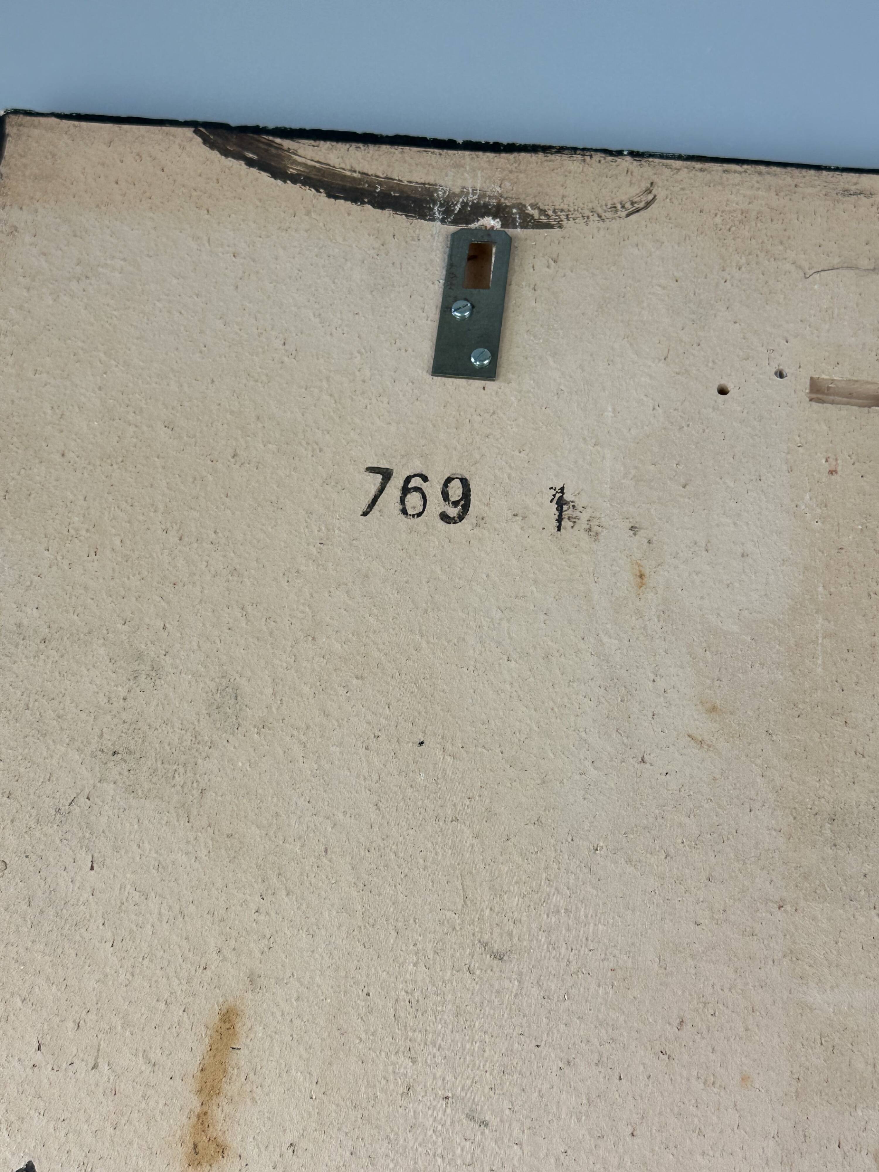 1960s/70s Wall Picture Wall Plate Ceramic Ruscha Hand-Painted Number 769