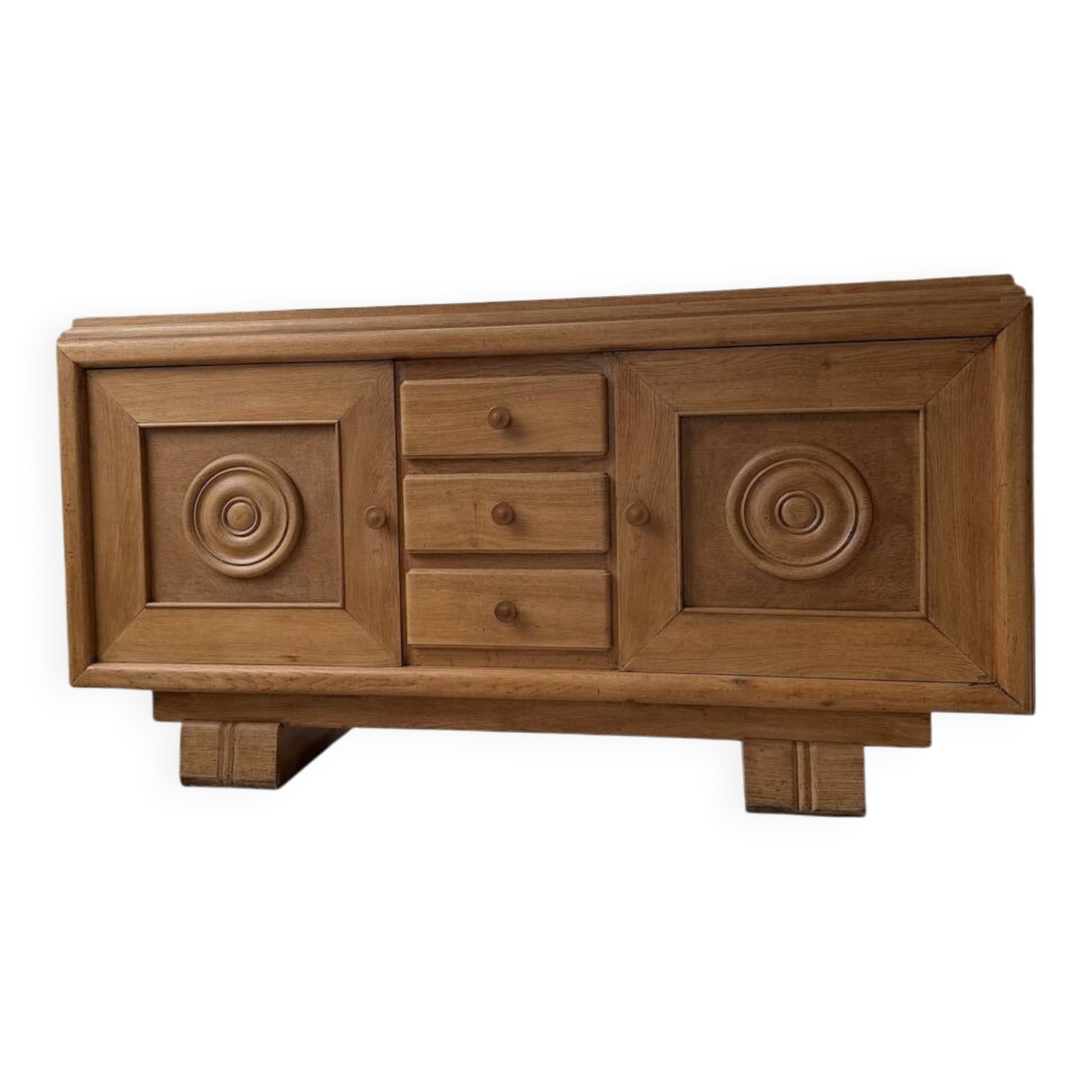 Enfilade storage unit oak Art Deco 1940 Dudouyt