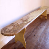 Ancien banc de ferme en bois
