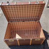 Old antique travel trunk