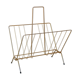 Magazine rack in gilded metal, early 1970s