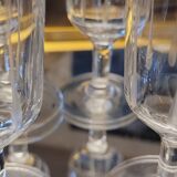 Set de 10 verres ciselés 60's