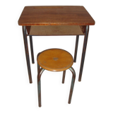 Children's desk and stool