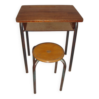 Children's desk and stool