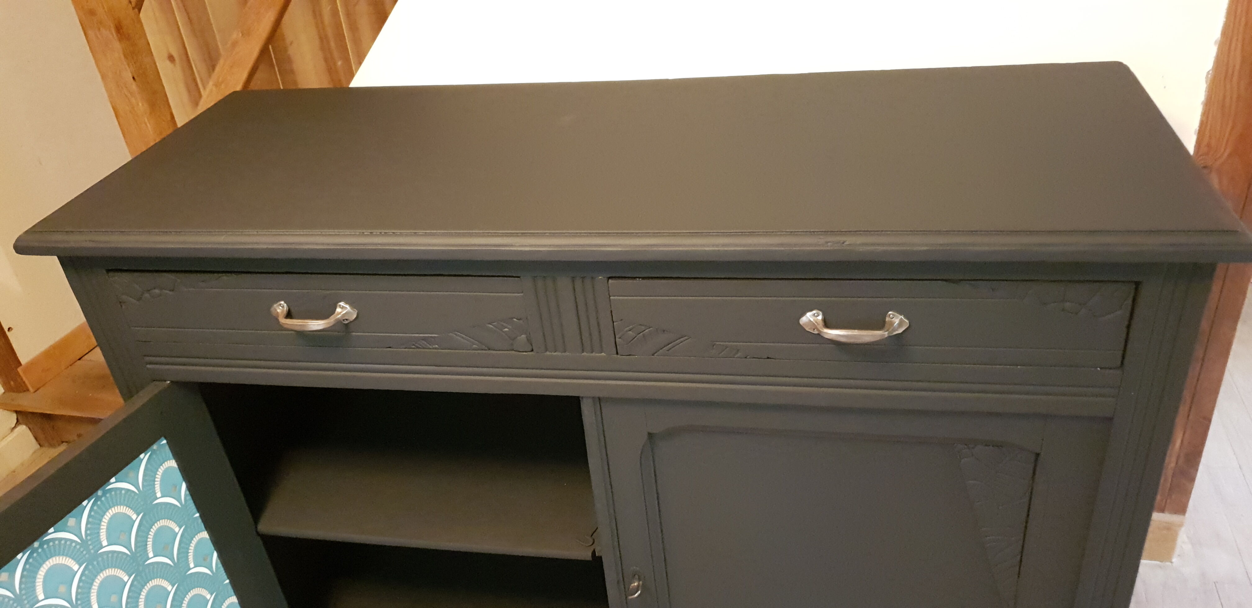 Black art deco buffet