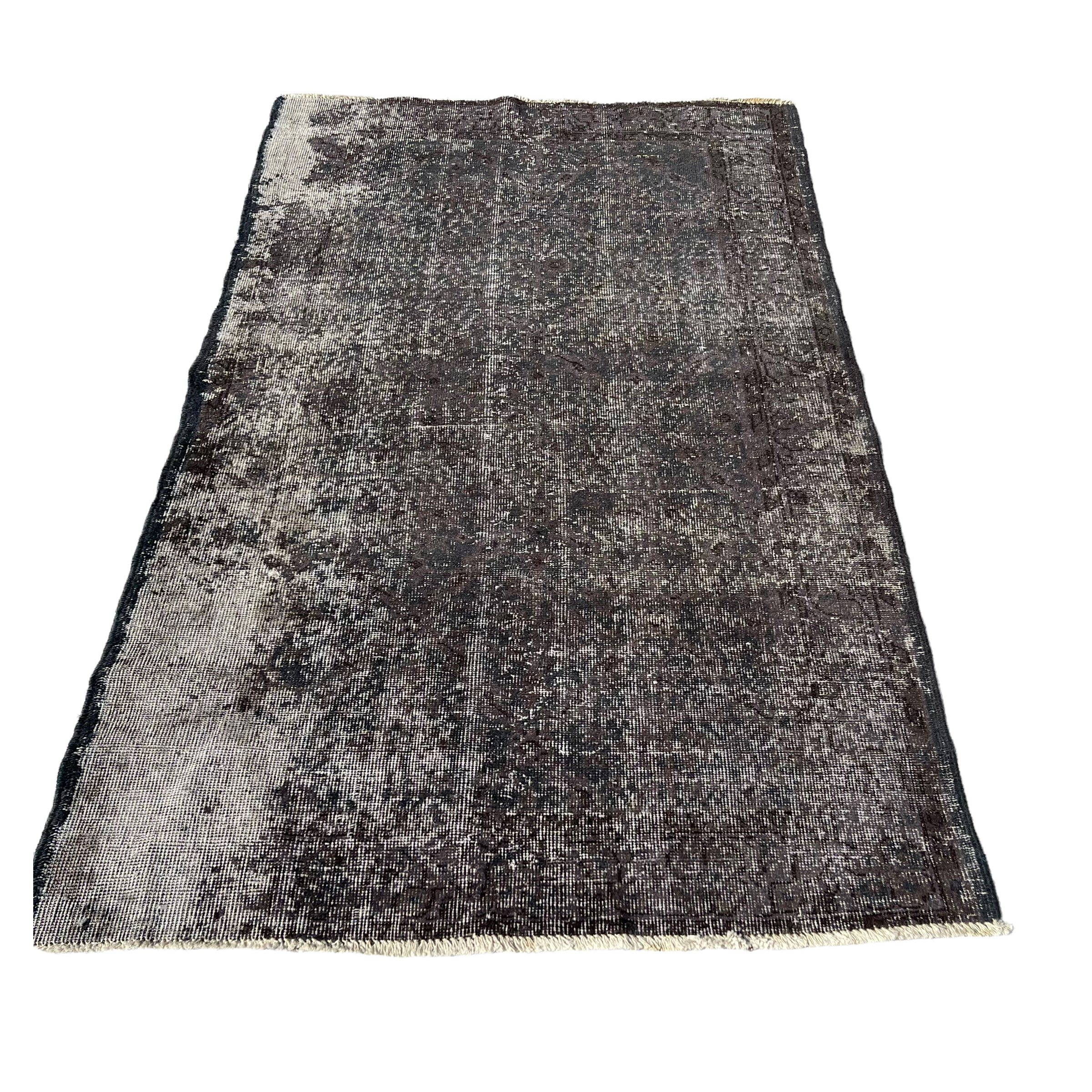 Vintage distressed turkish rug 194 x 117 cm