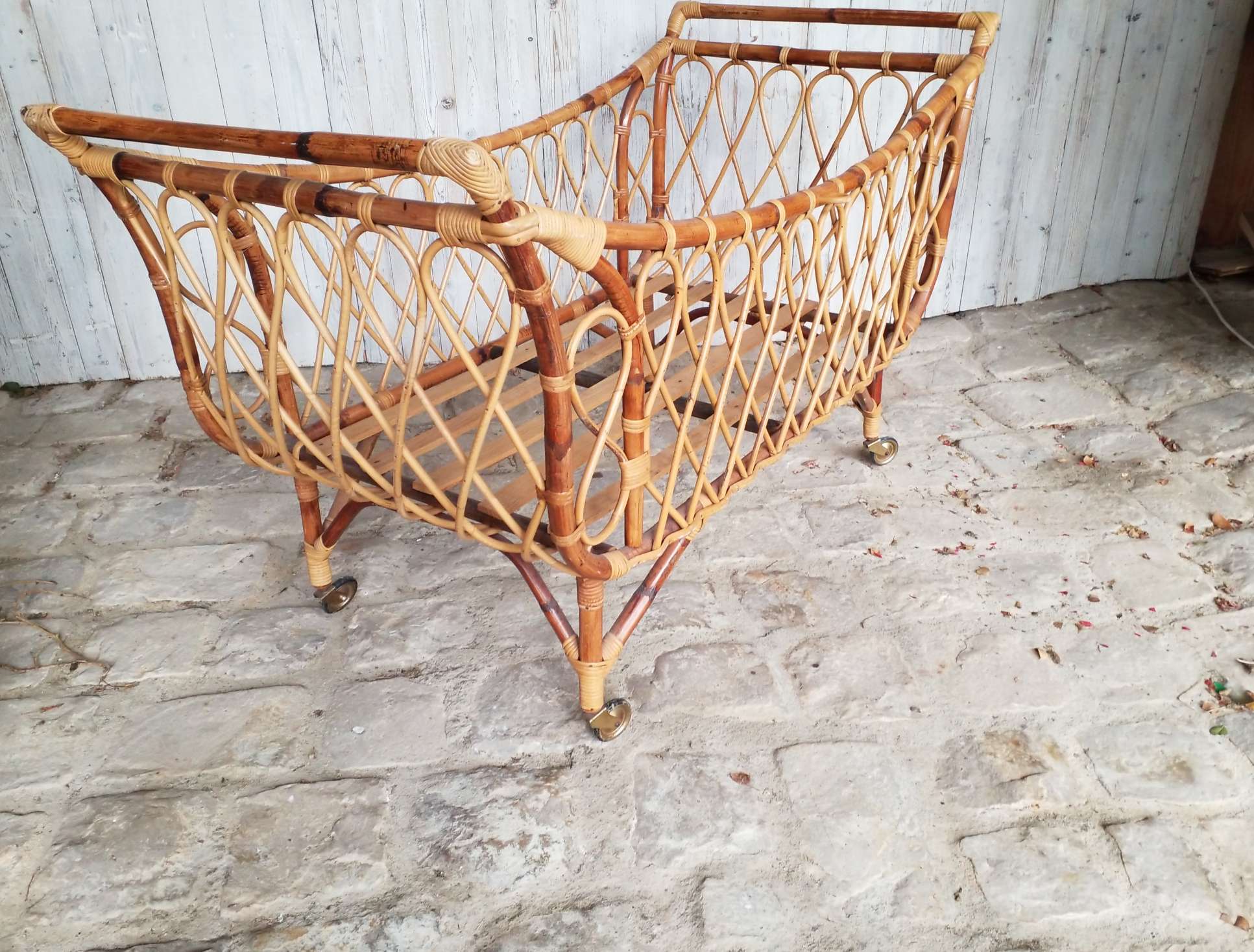 Rattan cot