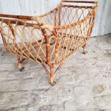 Rattan cot