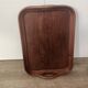 Antique teak tray: vintage