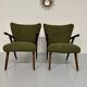 Lot de 2 fauteuils à oreilles « wing chair » design scandinave an 60