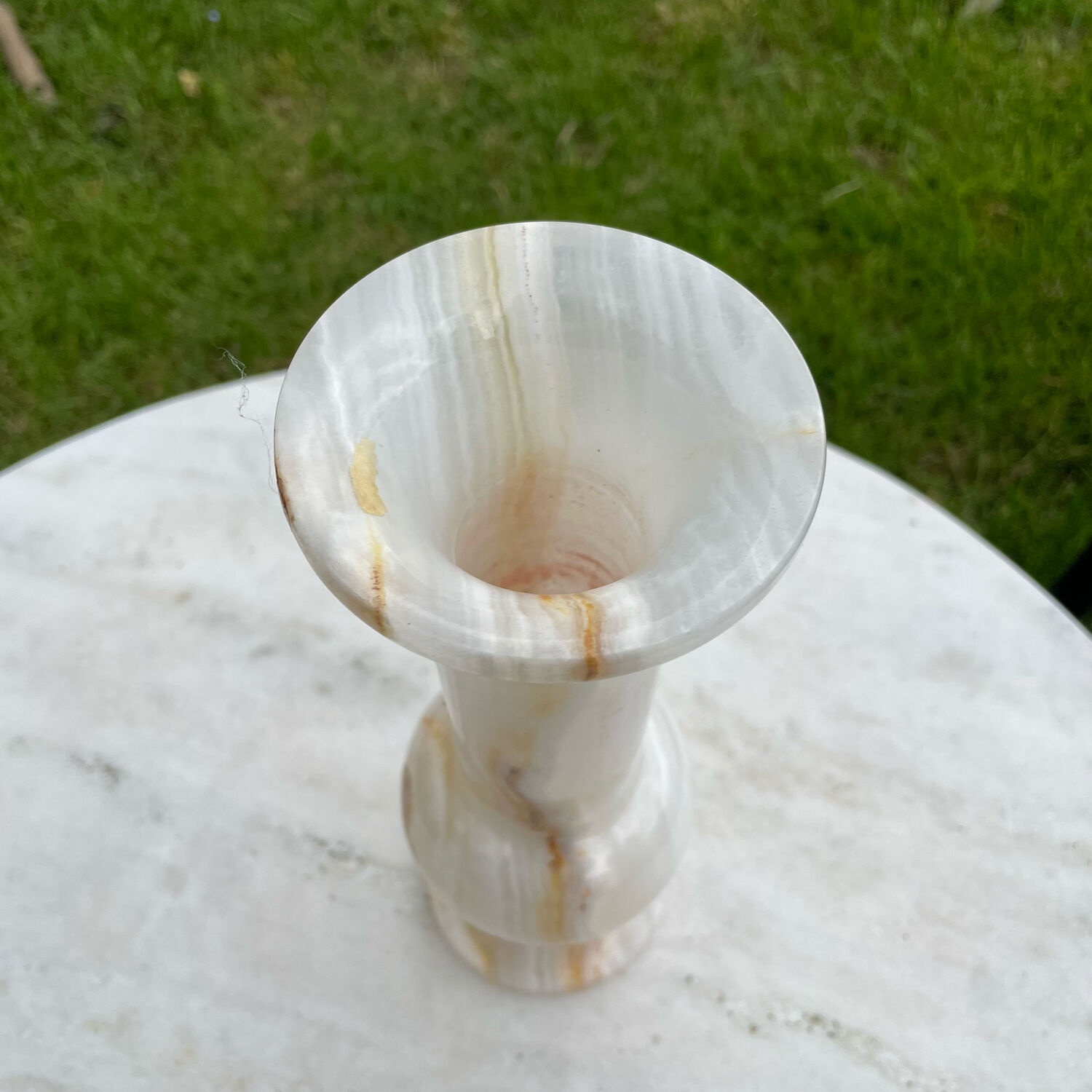 1970 vintage alabaster vase