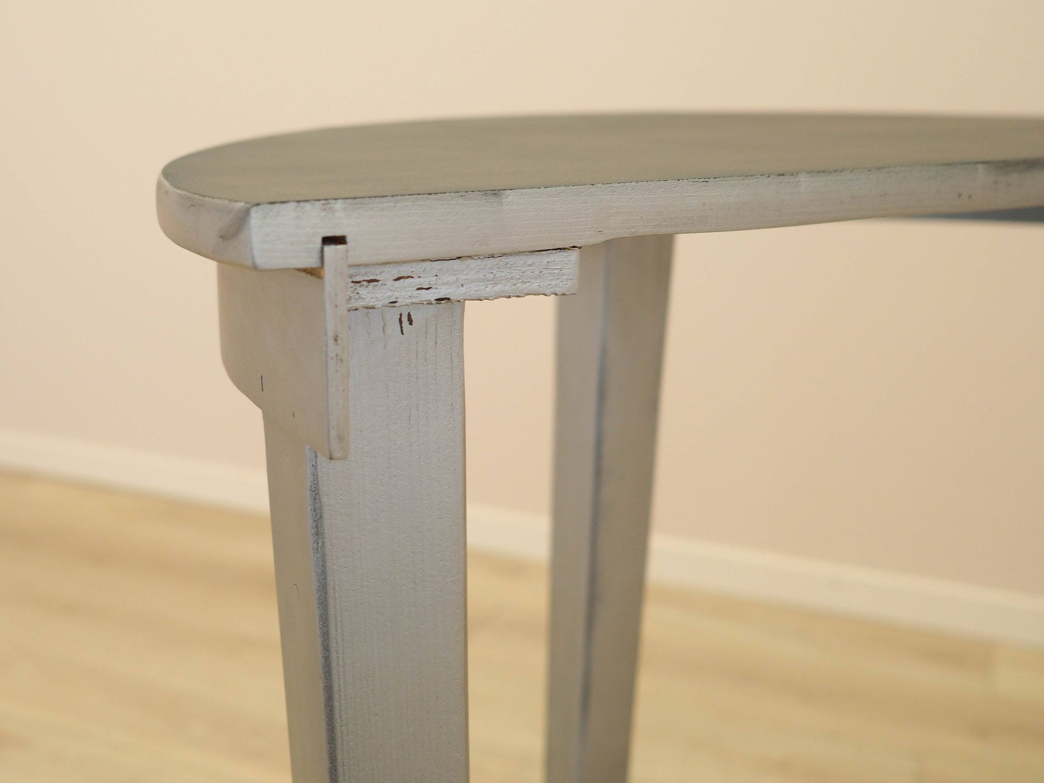 Table console en pin, design danois, années 1960, fabriquée au Danemark