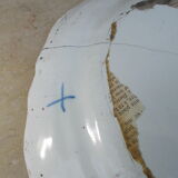 Old faience plate of Moustiers
