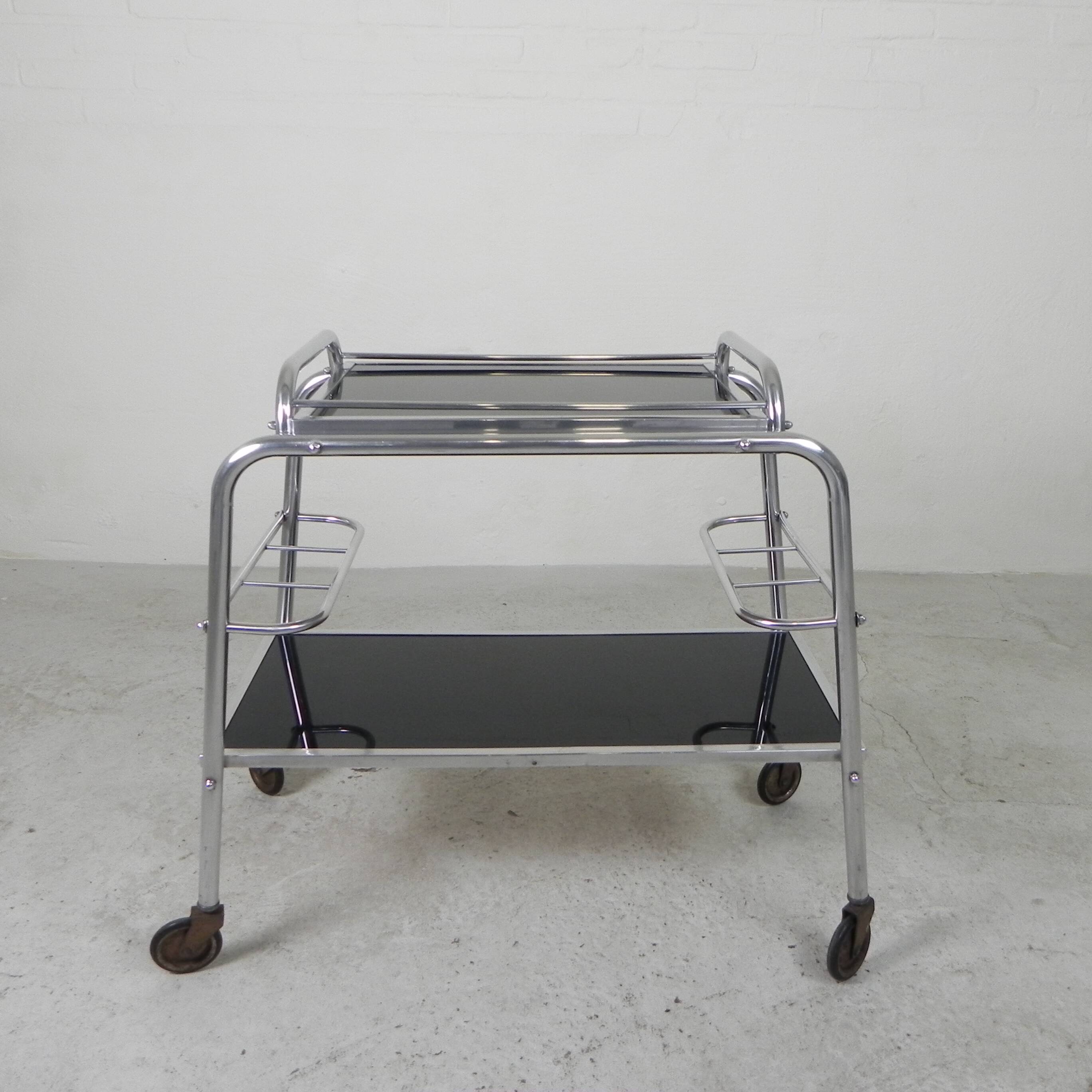 Art Deco trolley, serving trolley, 1930s