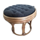 Pouf vintage en rotin