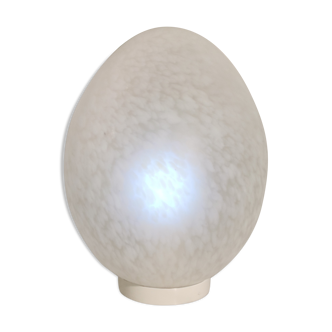 Lampe oeuf de Vianne mouchetée blanche