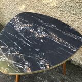 Vintage side table tripod feet compas