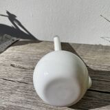 White opaline glass soliflore vase