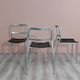 Postmodern Dining Chairs by Maurizio Peregalli for Zeus Collezione 1980's.