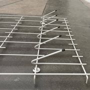 Minimalist German rope coat rack from the mid-century, 1960s.