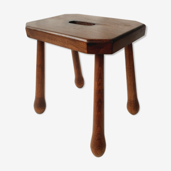 Solid oak stool