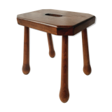 Solid oak stool