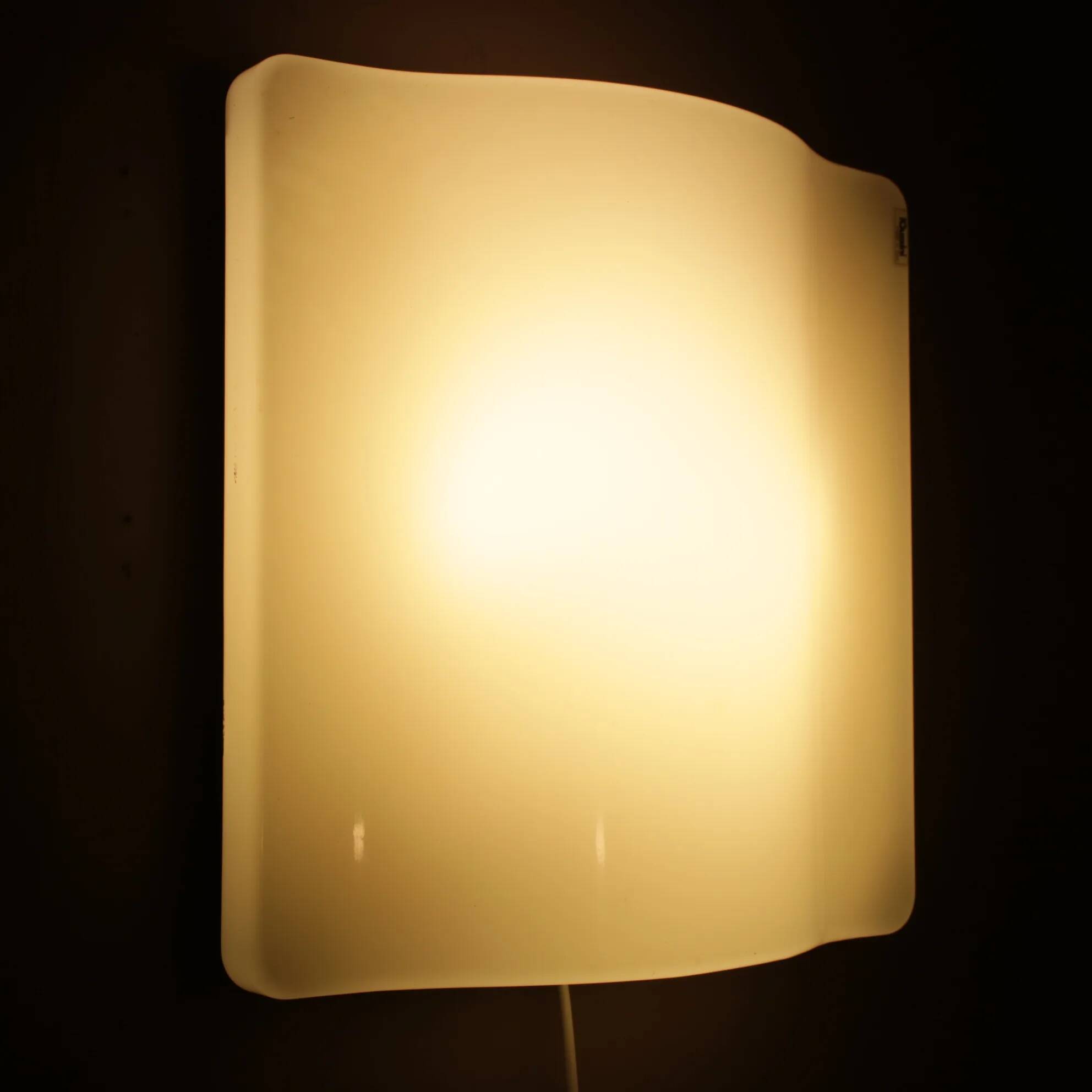 1970s “Wave” wall lamp by iGuzzini, Italy