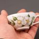 Service for 8 cups and saucers, rose hip porcelain from Paris, 1773 - 1970s.