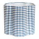 Flower-shaped lampshade Flora "mini sky blue check"