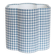 Flower-shaped lampshade Flora "mini sky blue check"