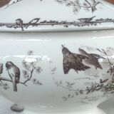 Ancien Plat Ancienne Saucière Terre De Fer HB & Cie/Sépia