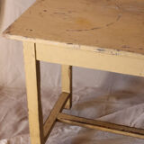 Yellow farmhouse table