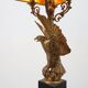Hollywood Regency lamp with Eagle by Deknudt, Belgium ca. 1980