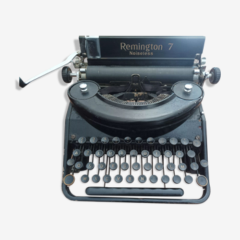 Machine à écrire portable Modèle 7 avec caisse de transport année 30-40, Remington Rand Noiseless