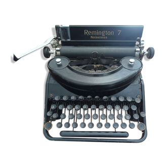 Machine à écrire portable Modèle 7 avec caisse de transport année 30-40, Remington Rand Noiseless