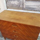 Commode vintage design chevrons