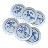 6 assiettes à dessert vintage faïence de Gien série Nancay