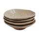 Lot de 4 coupelles malt grège mat m