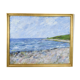 Oil painting on canvas with motif of beach and sea painted by sixten wiklund