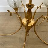 Lustre 5 branches avec globe