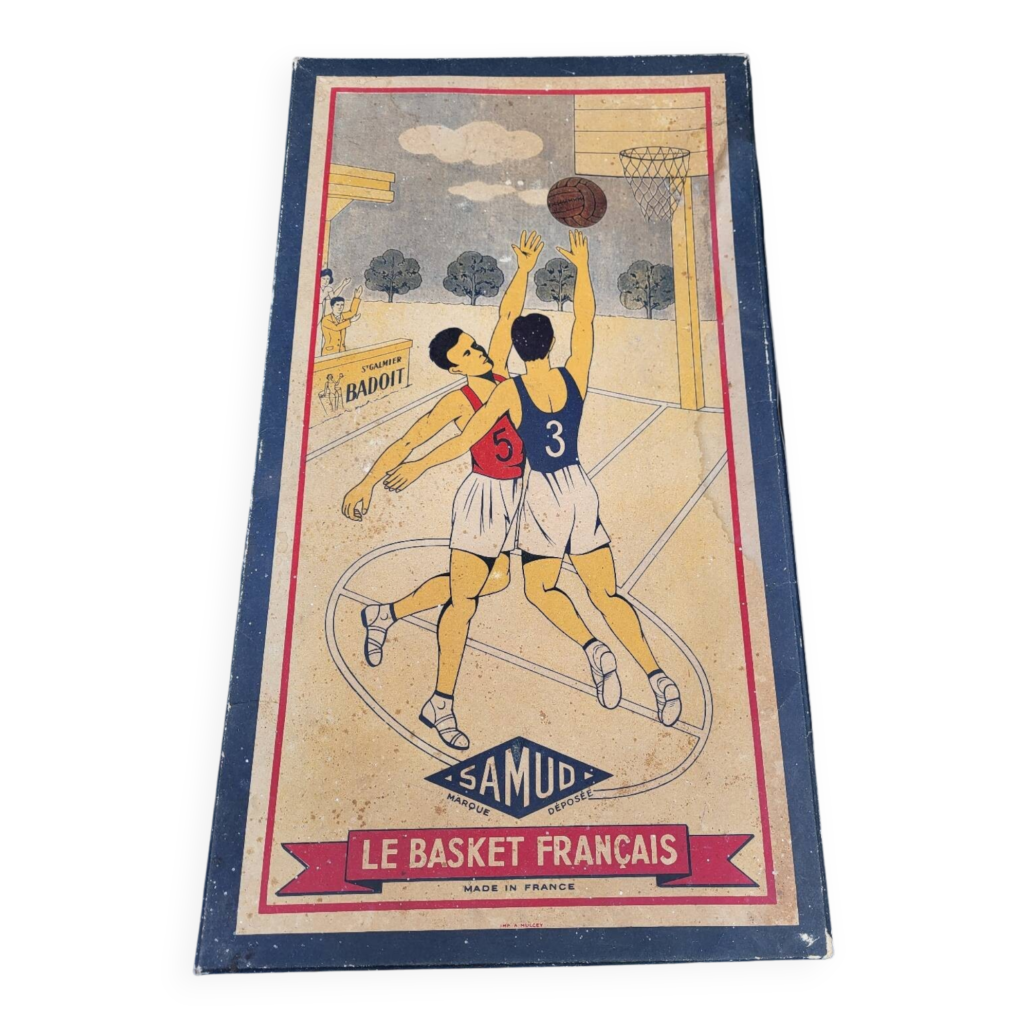 French Basket, Art Deco retro, made in France