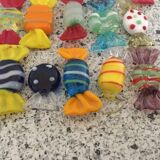 21 Murano glass candy knife holders