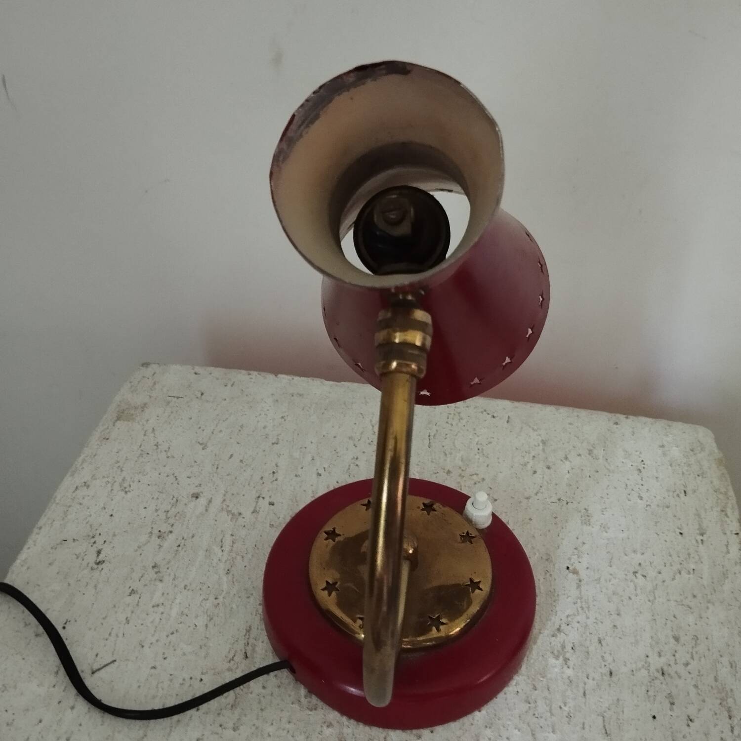 1950s metal lamp