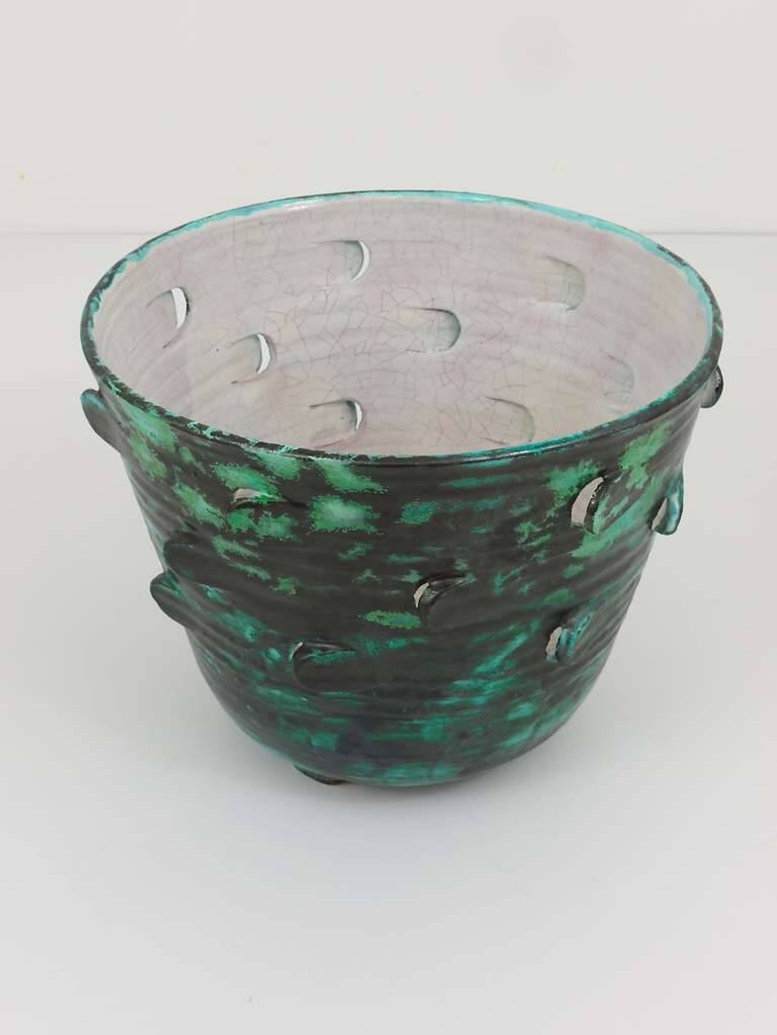 Large Viennese Art Nouveau flower pot Secession Michael Powolny, Austria, 1920s