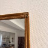 Antique Rectangular Carved Wooden Wall Mirror Louis XV XVI