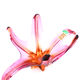 Coupe "Starfish" de Murano – Rose Fuchsia & Ambre – Circa 1960